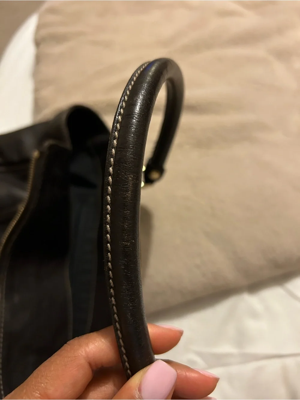 Gucci Abbey Dark Brown Leather Shoulder Bag - Picture 9 of 10